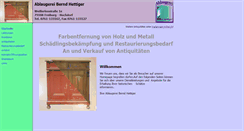 Desktop Screenshot of ablaugerei-hettiger.de
